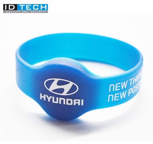  RFID Silicon Round Wristbands 